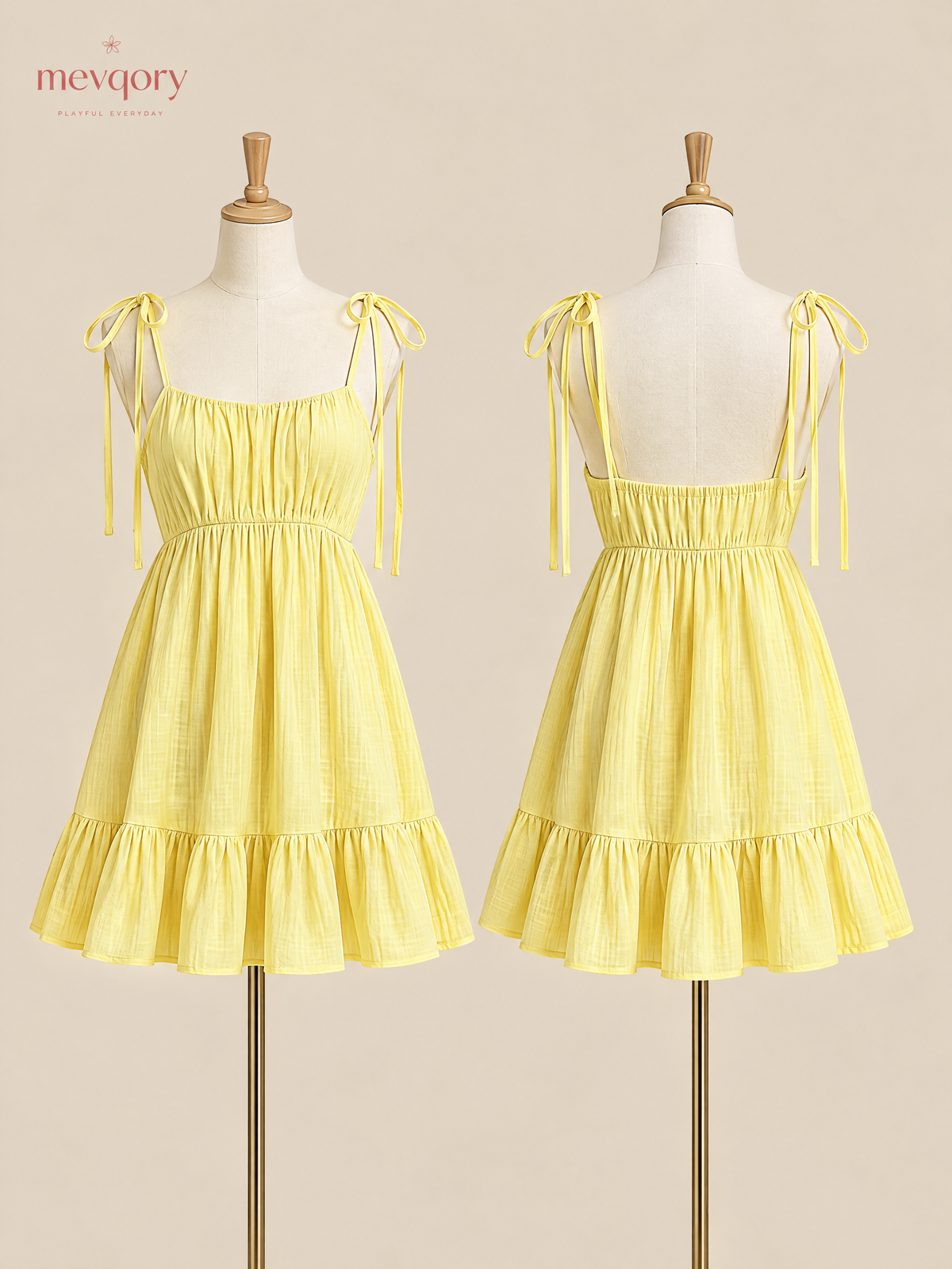 Lemonlight Strappy Tiered Mini Dress