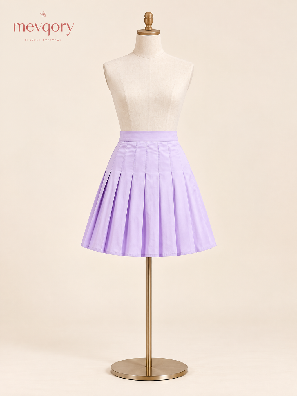 Cloud Pleat High-Waist Pleated Mini Skirt